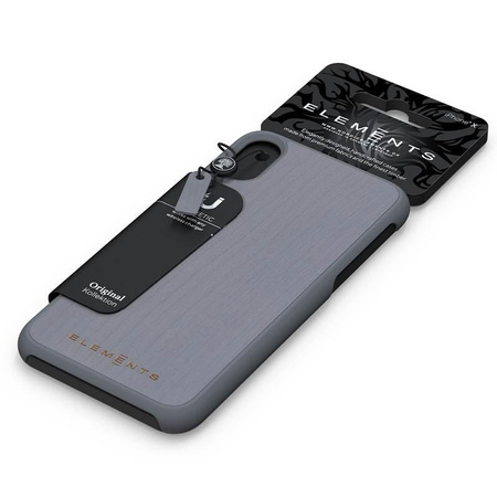 Nordic Elements Original Gefion - Coque en bois pour iPhone XR (Gris moyen)