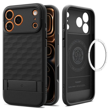 ETUI DO IPHONE 17 PRO MAX do MAGSAFE SPIGEN PARALLAX ORYGINALNE CZARNE