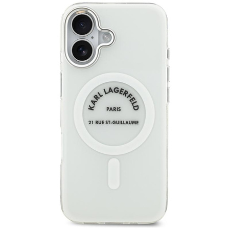 Karl Lagerfeld IML Karl RSG Logo MagSafe - Pouzdro pro iPhone 17 (průhledné)