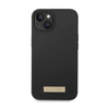 Guess Silicone Logo Plate MagSafe - iPhone 14 Case (black)