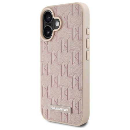 Karl Lagerfeld Hot Stamp MagSafe - Case for iPhone 16 (pink)