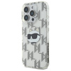Karl Lagerfeld IML Choupette Head Electroplated - Pouzdro iPhone 16 Pro (průhledné)