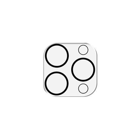 3mk Lens Pro Full Cover - Kameraobjektivglas für iPhone 15 Pro / 15 Pro Max