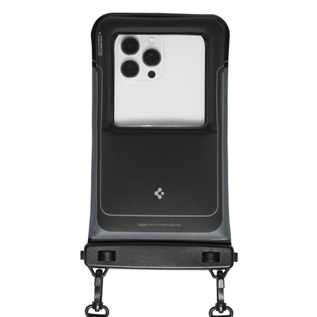 Spigen A611P Universal Waterproof Float Case 2-Pack – Vodotěsné pouzdro pro smartphony do 6,9" (Matte Black)