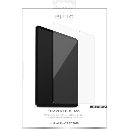 PURO Tvrzené ochranné sklo na displej pro iPad Pro 12,9" (2022/2021/2020/2018)