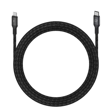 Momax Elite link - Kabel von USB-C (Power Delivery Schnellladung 3A) auf Lightning MFi 1,2 m (Schwarz)
