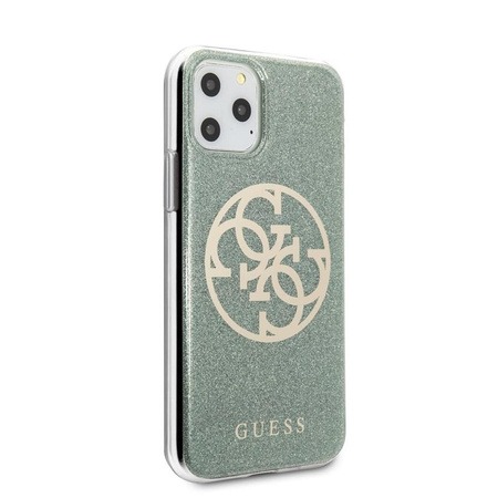 Guess Circle Glitter 4G - iPhone 11 Pro tok (khaki)