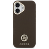 Guess Grained Strass Logo MagSafe - Hülle iPhone 17 (braun)