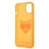 Karl Lagerfeld Choupette Head - iPhone 13 mini tok (fluo narancssárga)