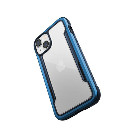 X-Doria Raptic Shield - Coque aluminium iPhone 14 (Testé en chute 3m) (Bleu Marine)