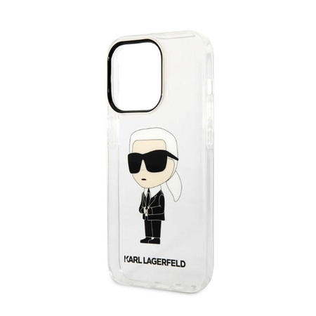 Karl Lagerfeld IML NFT Ikonik - pouzdro pro iPhone 14 Pro Max (průhledné)
