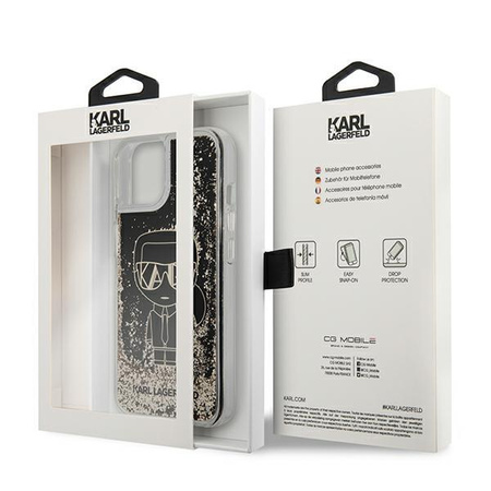 Karl Lagerfeld Liquid Glitter Gatsby - Etui iPhone 13 mini