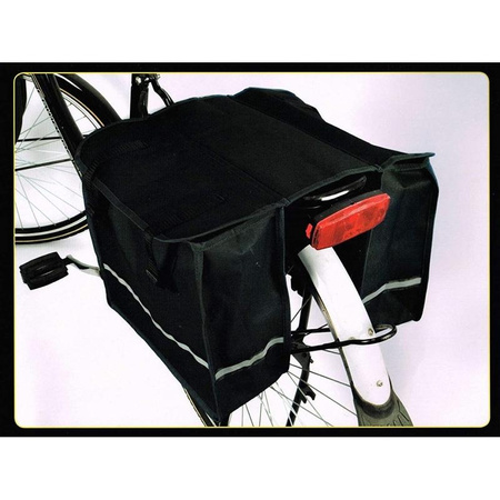 Dunlop - Bike rack bag / pannier large 26 l (Black)