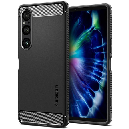 Spigen Rugged Armor - pouzdro pro Sony Xperia 1 VI (matně černé)