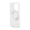 Guess IML Flowers Wreath MagSafe - pouzdro pro iPhone 15 Pro Max (průhledné)