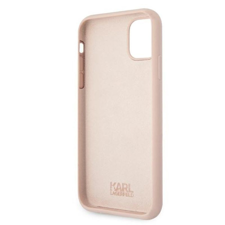Karl Lagerfeld Silicone Stack Logo - iPhone 11 Case (pink)