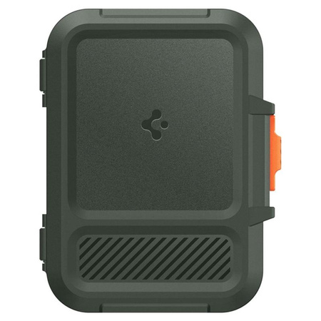Spigen Lock Fit MagSafe - mágneses pénztárca (katonai zöld)