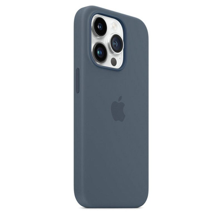 Apple Silicone Case - Silikonowe etui z MagSafe do iPhone 14 Pro (sztormowy błękit)