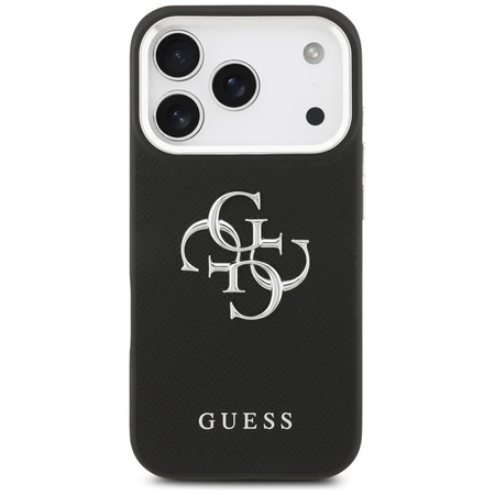 ETUI DO IPHONE 17 PRO GUESS CZARNE ORYGINALNE SKÓRZANE ELEGANCKIE CASE