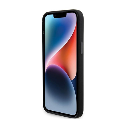 Karl Lagerfeld Silikonový kovový špendlík Choupette - pouzdro pro iPhone 15 Pro Max (černé)