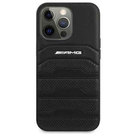 AMG Debossed Lines - Coque pour iPhone 14 Pro Max (noir)