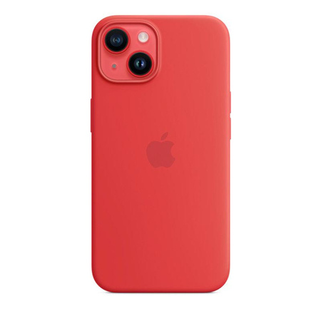 Silikonové pouzdro Apple - Silikonové s MagSafe pro iPhone 14 (VÝROBEK)ČERVENÉ