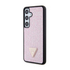 Guess Rhinestone Triangle - Hülle für Samsung Galaxy S24 (Rosa)