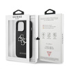 Étui Guess Saffiano 4G Big Silver Logo - iPhone 13 Pro Max Case (noir)
