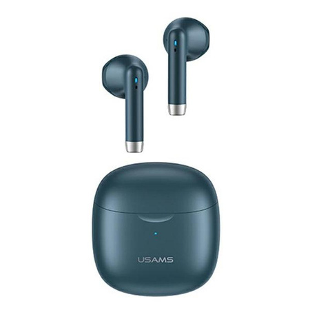 USAMS IA Series - Bluetooth 5.0 TWS headphones + charging case (navy blue)