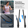 Spigen univerzální sada řemínků pro crossbody a zápěstí - rameno + řemínek na zápěstí (černý)