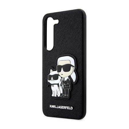 Karl Lagerfeld NFT Saffiano Karl & Choupette - Samsung Galaxy S23+ Tasche (schwarz)