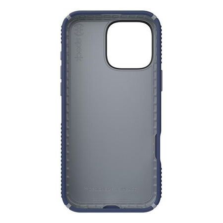 Speck Presidio2 Grip - iPhone 16 Pro Max Hülle (Küstenblau / Staubgrau / Weiß)