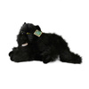 Mascotte realistica in peluche Gatto nero sdraiato 30 cm Rappa ecologica 