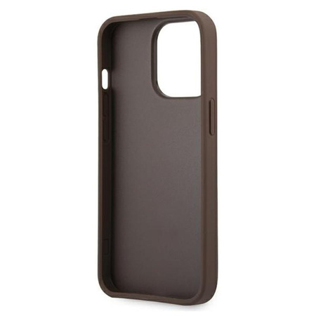 Guess 4G Big Metal Logo - iPhone 13 Pro Max Case (brown)
