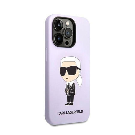 Karl Lagerfeld Silicone NFT Ikonik - iPhone 14 Pro Case (violet)