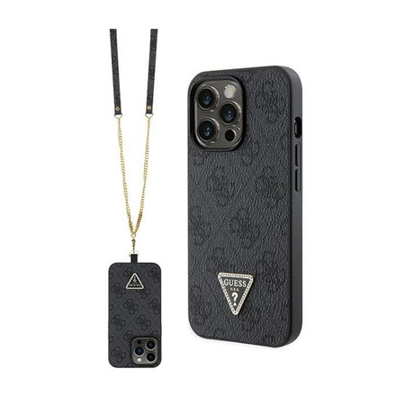 Guess Crossbody 4G Metall Logo - iPhone 13 Pro Max Tasche (schwarz)