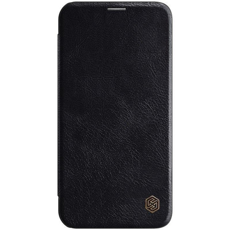 Nillkin Qin Ledertasche - Tasche für Apple iPhone 12 Pro Max (Schwarz)