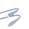 PURO ICON Soft kábel - USB-C Lightning MFi 1,5 m (Púderkék)