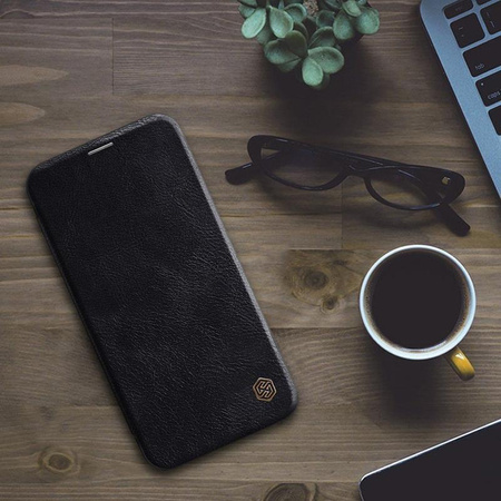 Nillkin Qin Ledertasche - Tasche für Apple iPhone 12 Mini (Schwarz)