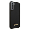 Guess Silicone Script Metal Logo - Samsung Galaxy S22 Case (black)