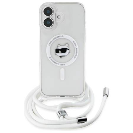 Karl Lagerfeld IML Choupette Head & Cord MagSafe - Case for iPhone 16 (transparent)