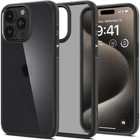 Spigen Ultra Hybrid - Coque pour iPhone 15 Pro (Frost Black)