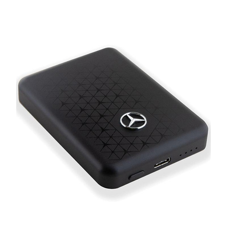 Mercedes Stars Pattern MagSafe - Power Bank indukční 5000 mAh 15W MagSafe (černá)
