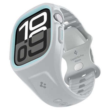 Spigen Liquid Air Pro - Řemínek s pouzdrem pro Apple Watch 10 46 mm (Šedý)