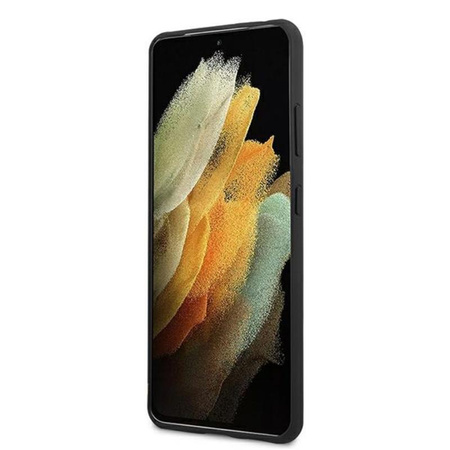 Karl Lagerfeld Saffiano Karl & Choupette Heads - Étui pour Samsung Galaxy S21 Ultra (noir)