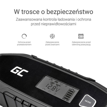 Green Cell - Charger, chargeur pour batteries 6V / 12V (4A) avec fonction de diagnostic intelligent