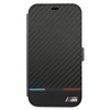 BMW Booktype M Carbon Stripe - iPhone 13 Pro Max tok (fekete)