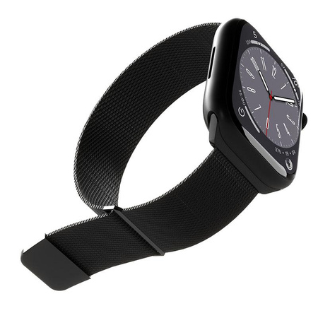 Puro Milanese Magnetic Band - Řemínek z nerezové oceli pro Apple Watch 38/40/41/42 mm (černý)