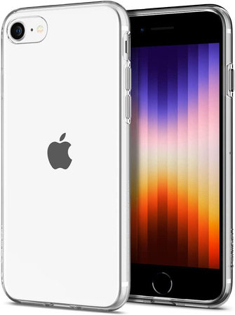 Spigen Liquid Crystal - Coque pour iPhone SE 2022 / SE 2020 / 8 / 7 (Transparent)