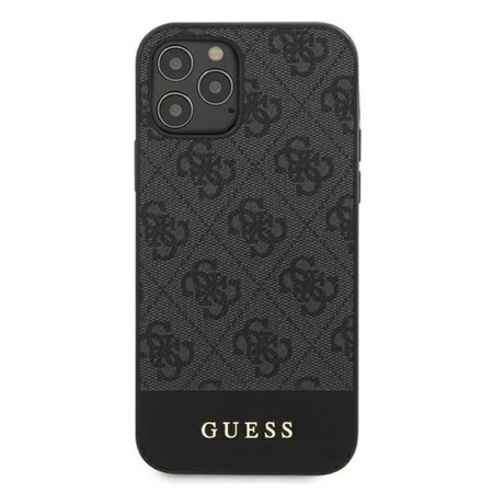 Guess 4G Bottom Stripe Collection - iPhone 12 Pro Max Case (gray)